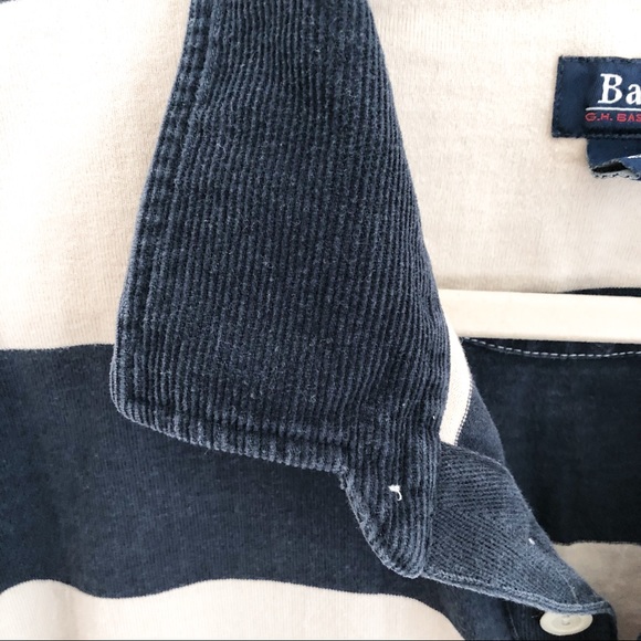 G.H. Bass & Co Striped LS Polo Shirt - Picture 2 of 6